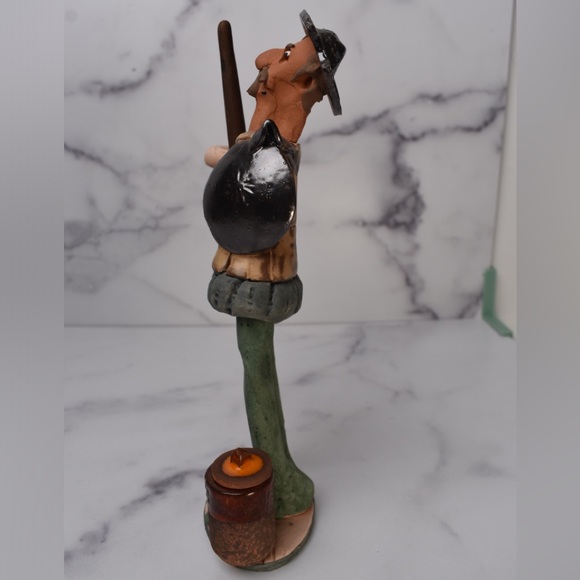 Rare Don Quixote Ceramic Statue With Pen and Ink Pot - Picture 4 of 10